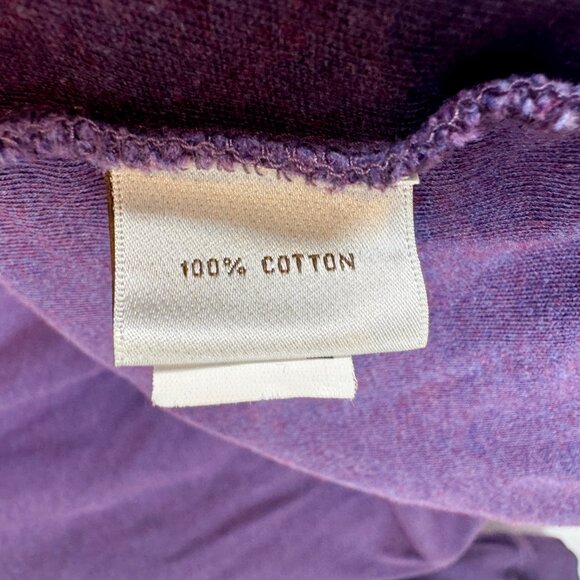 Peter Millar Cotton Quarter Zip Sweater Heather Purple Mens Size M - Picture 4 of 5